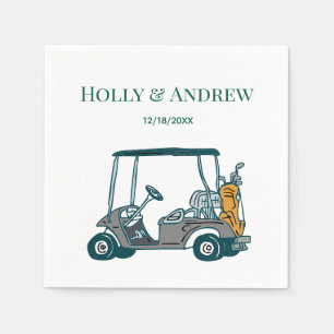 Golf Cart Golf Bag Club Wedding DIY Multi Color #1 Napkins