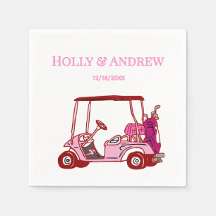 Golf Cart Golf Bag Club Wedding DIY Multi Color #4 Napkins