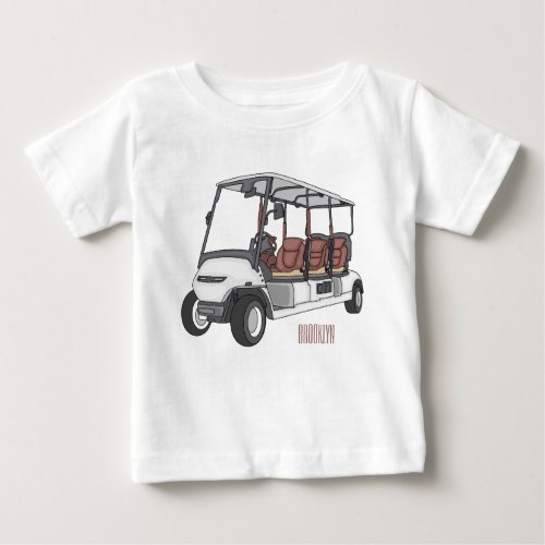 Golf cart  golf buggy cartoon illustration baby T_Shirt