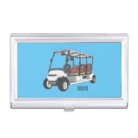 Golf cart / golf buggy cartoon illustration 