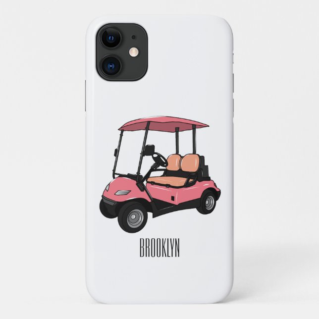 Golf cart / golf buggy cartoon illustration Case-Mate iPhone case (Back)