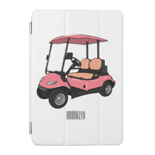 Golf cart / golf buggy cartoon illustration iPad mini cover