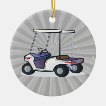 Golf Cart Graphic Ceramic Ornament by sports_shop at Zazzle