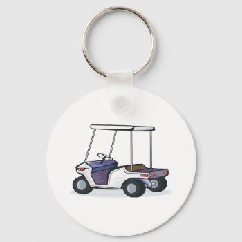 Golf Cart Graphic Keychain by sports_shop at Zazzle