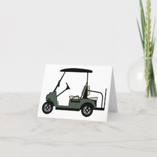 Golf Cart Greeting Card