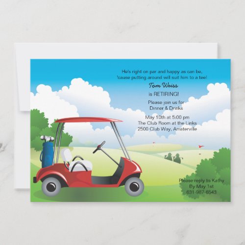 Golf Cart Invitation