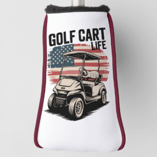 Golf Cart Life Husband Golfing Golfer Lover Head Cover