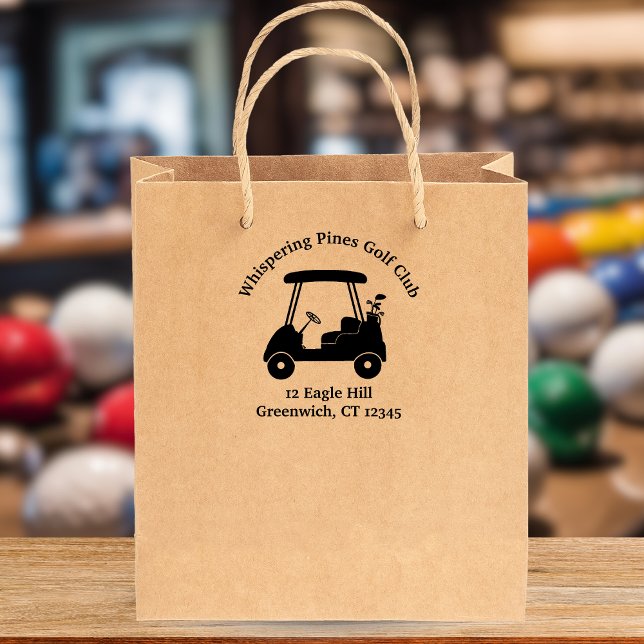 Golf Cart Logo Club Name Rubber Stamp (Creator Uploaded)