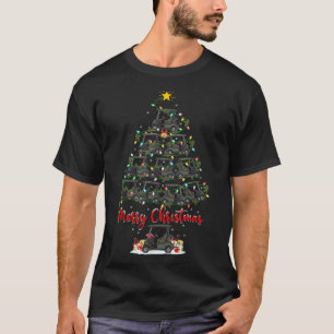 Golf Cart Lover Xmas Lighting Santa Golf Cart Chri T-Shirt