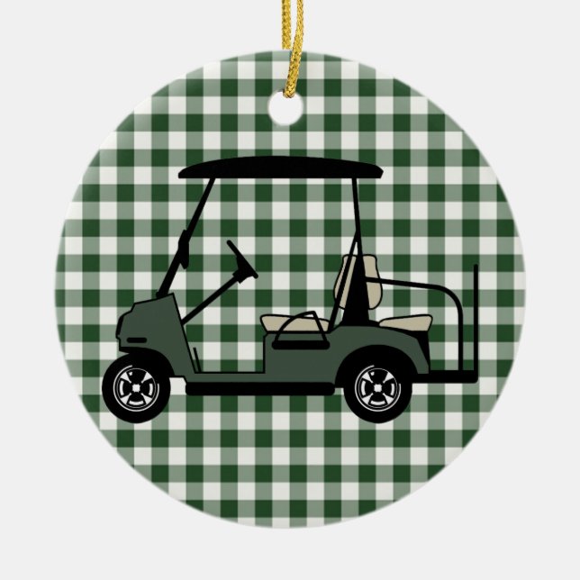 Golf Cart Ornament (Front)