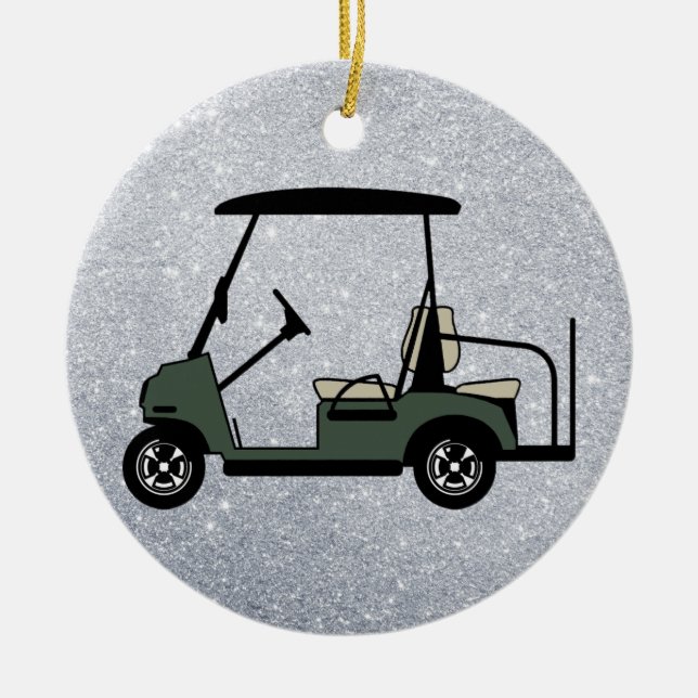 Golf Cart Ornament (Front)
