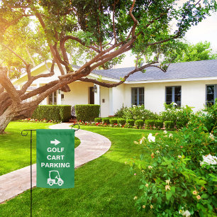 Golf Cart Parking Yard Sign