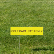 Golf Cart Path Only Minimalist