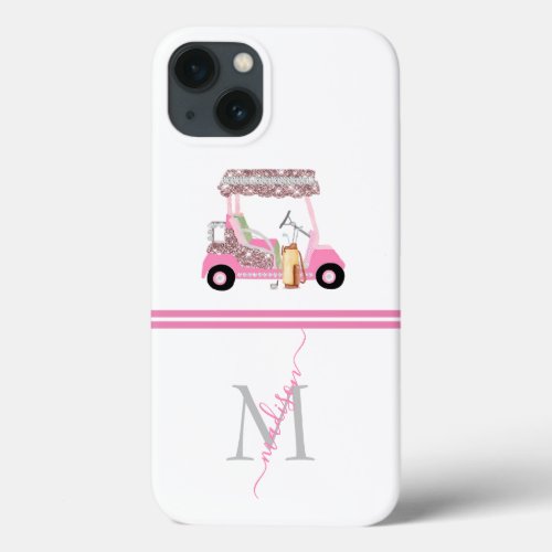 Golf Cart Personalized Name iPhone 13 Case