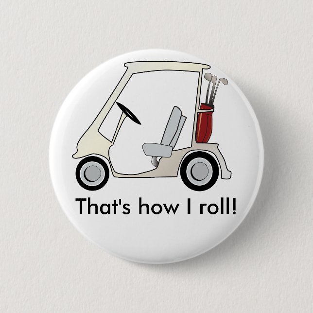 golf_cart pinback button (Front)