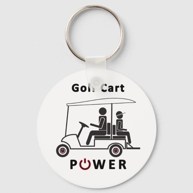 Golf Cart Power Keychain (Front)