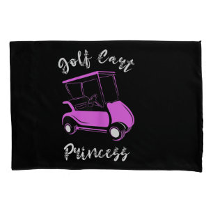 Golf Cart Princess Golf Cart Golfer Girls Pillow Case