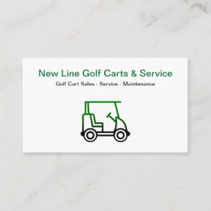 Golf Cart Sales And Service Business Card