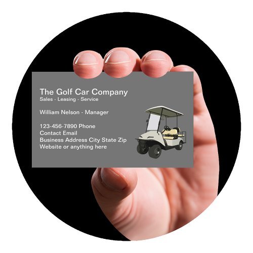 Golf Cart Sales Service Business Cards