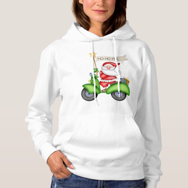 Golf Cart Santa Hoodie (Front)