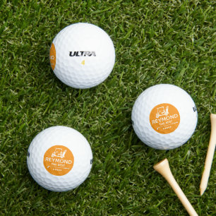 Golf Cart - "THE BEST" Orange Mark Balls