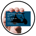 Golf Cart Theme Business Card<br><div class="desc">Simple business card for a golf industry business designed with graphic image of a golf cart printed behind your information used for a golf course,  golf lessons,  golf cart sales,  service,  and repairs.</div>
