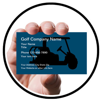 Golf Cart Theme Business Card by Luckyturtle at Zazzle