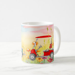Golf Cart Watercolor Coffee Mug