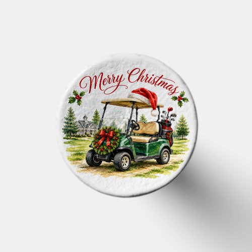 Golf cart with Christmas Themed  Tees