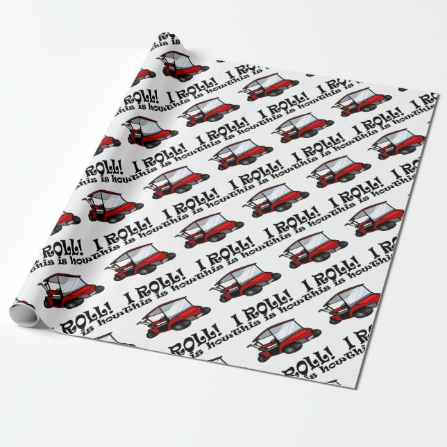 golf cart wrapping paper (Unrolled)