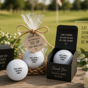'Golf Carts > Wedding Limos' Funny Wedding Favor Golf Balls