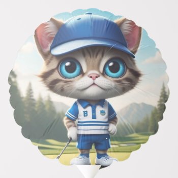 Golf Cat Balloon by kahmier at Zazzle