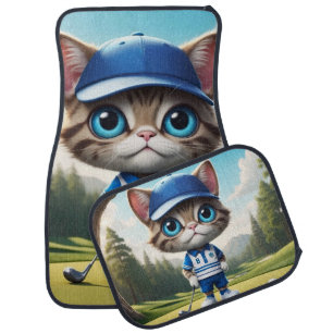 Golf Cat Car Floor Mat