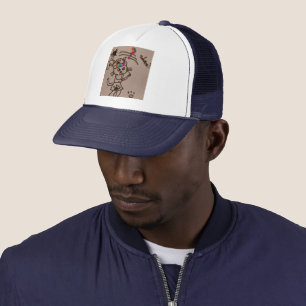 Golf cat girl trucker hat