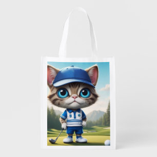 Golf Cat Grocery Bag