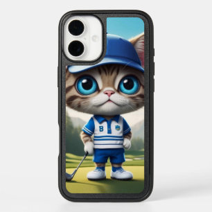 Golf Cat iPhone 16 Plus Case