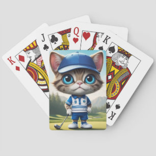 Golf Cat Poker Cards