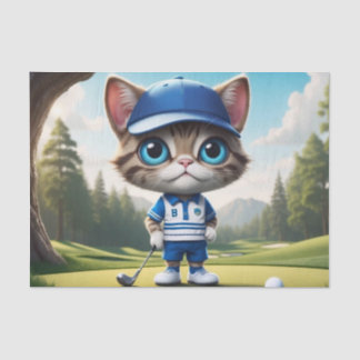 Golf Cat Tissue Paper