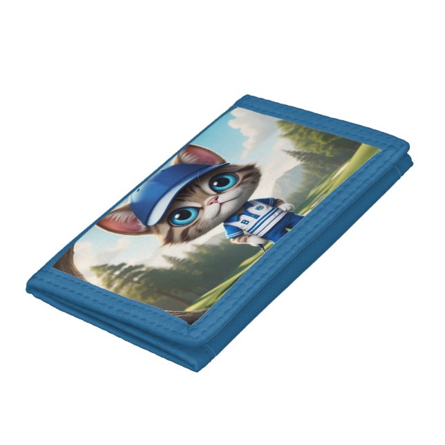 Golf Cat Tri-fold Wallet (Bottom)