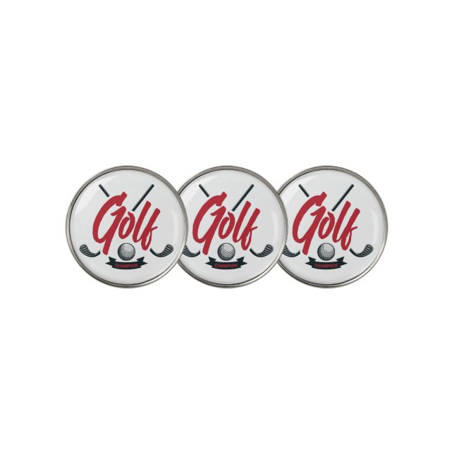 Golf Championship Golf Ball Marker (3 Up)