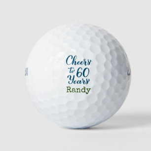 Golf cheers to 60 years 60th Birthday golfer Golf Balls