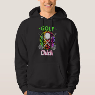 Golf Chick Golfer Girl Leopard Golf Player Women G Hoodie
