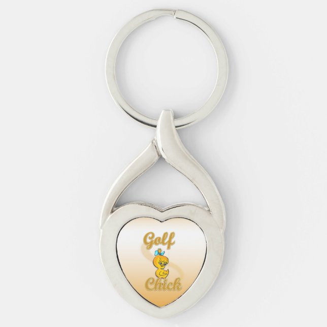 Golf  Chick Keychain (Front)