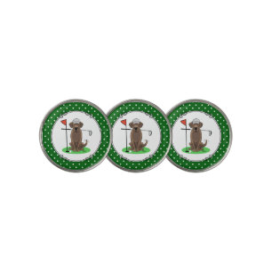 Golf Chocolate Labrador Retriever Dog - Funny Ball Marker