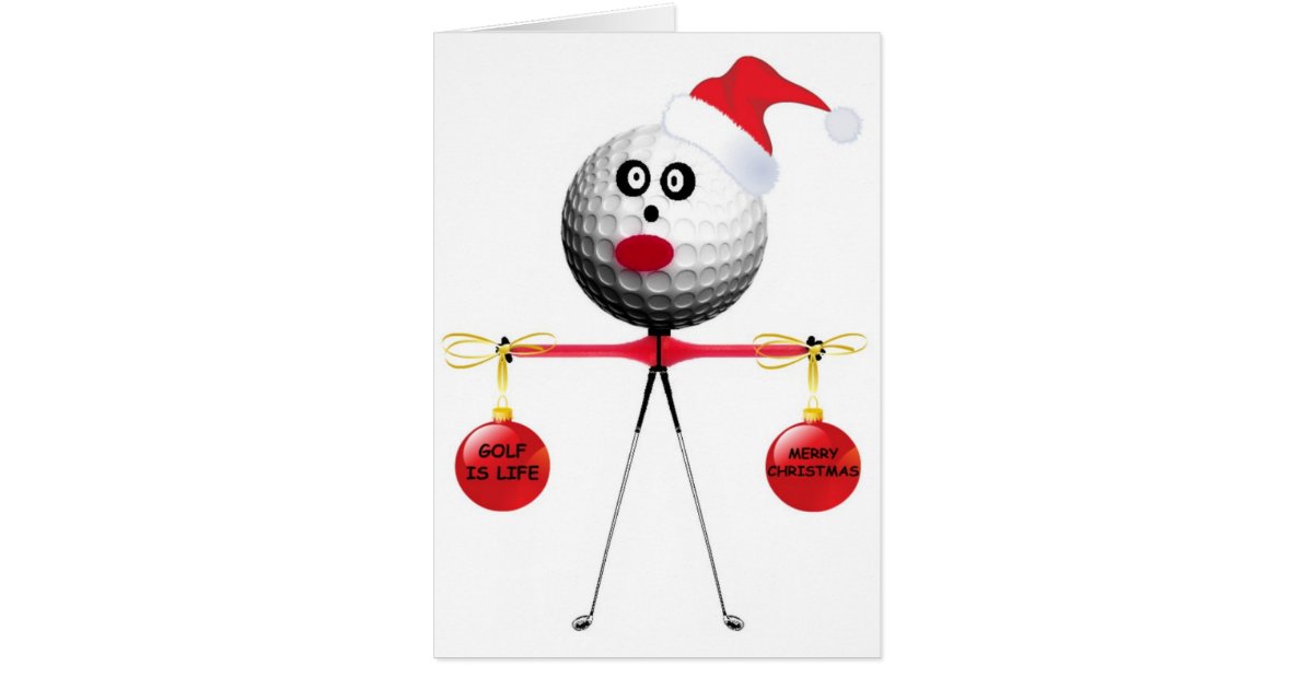 golf-christmas-card-zazzle