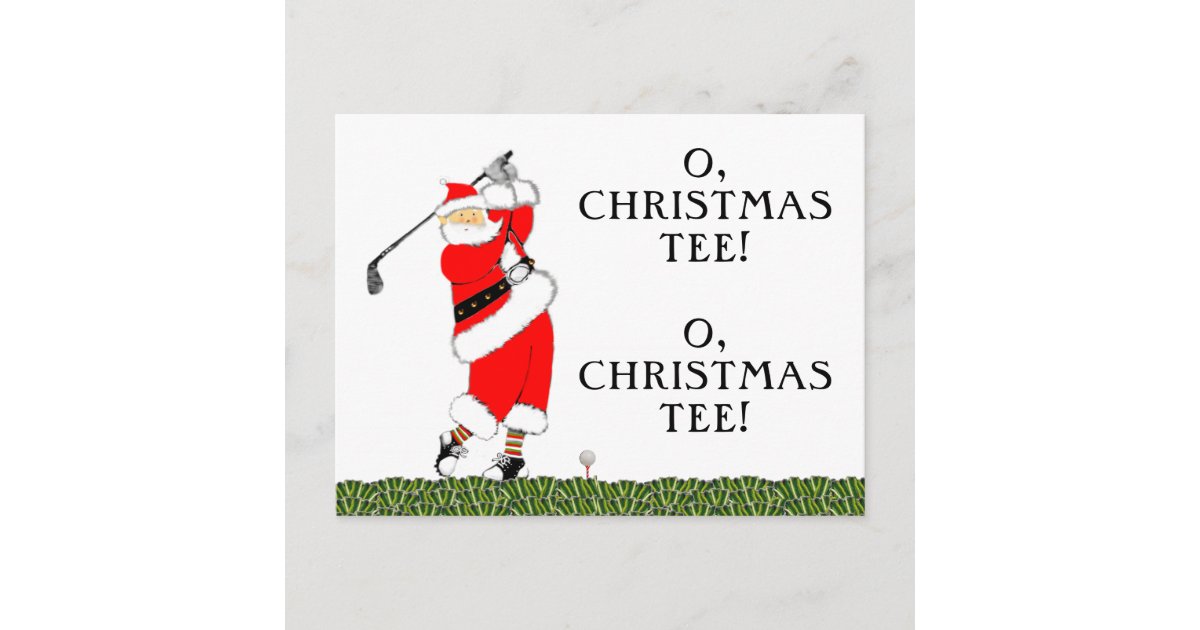 Golf Christmas Card | Zazzle