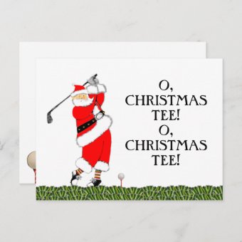 Golf Christmas Card | Zazzle