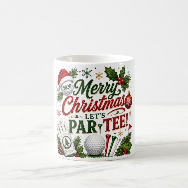 Golf Christmas Coffee Mug (Center)