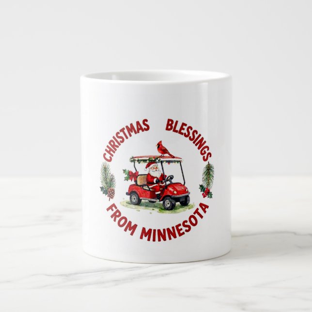 Golf Christmas Coffee Mug (Front)