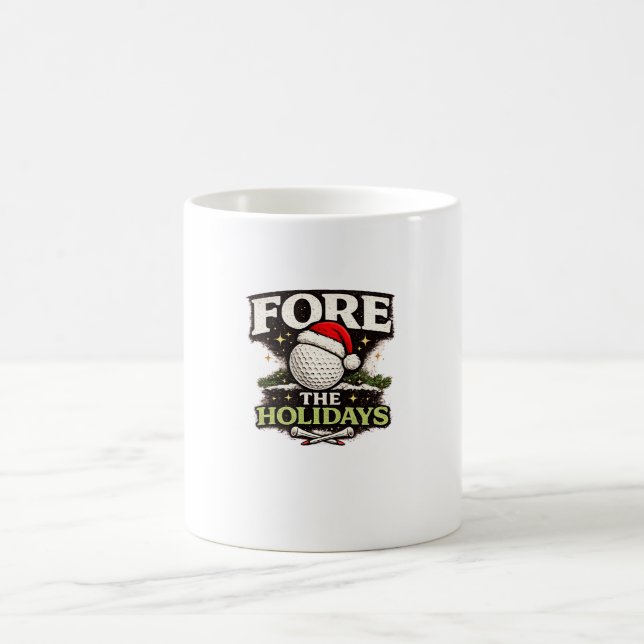 Golf Christmas Coffee Mug (Center)